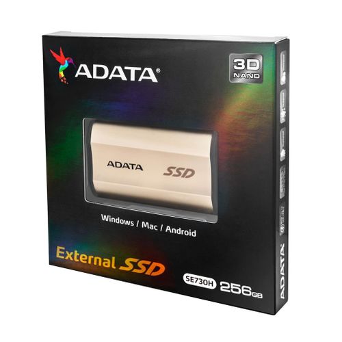 Adata External SSD SE730H 256 GB ,Gold na Arena.pl