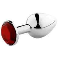 secretplay korek metalowy anatomiczny m czerwony 8,5 cm