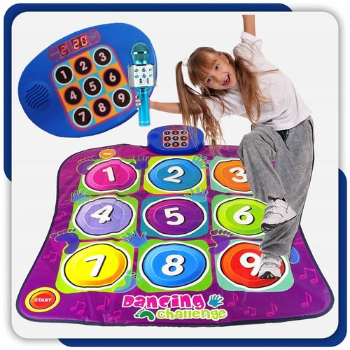 MATA MUZYCZNA do TAŃCZENIA TAŃCA + MIKROFON KARAOKE GŁOŚNIK BLUETOOTH 2W1 na Arena.pl