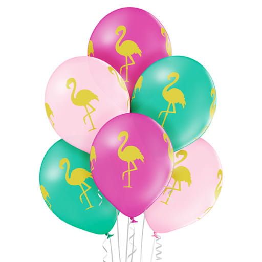 Balony Flamingo 6szt zdjęcie 1