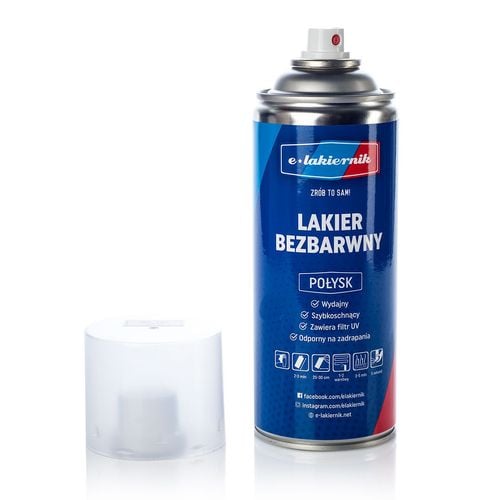 lakier samochodowy w sprayu + bezbarwny połysk ford moondust silver na Arena.pl