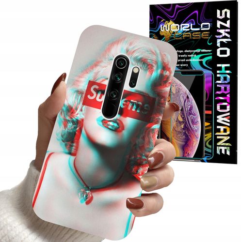 ETUI DO XIAOMI NOTE 8 PRO - Monroe MODNE KOBIECE WZORY + SZKŁO na Arena.pl