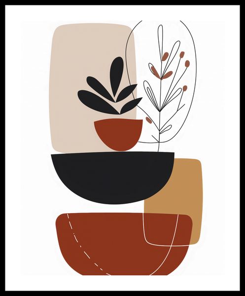 Plakat 40x50cm Botaniczna Abstrakcja zdjęcie 3