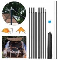 2X TELESKOPOWEGO MASZT NAMIOTU SŁUPKI REGULOWANY DO PLANDEKI NA ZEWNĄTRZ
