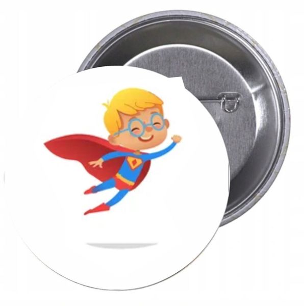 Przypinki buttony SUPER BOHATER ŚWIETNA CENA HIT zdjęcie 1