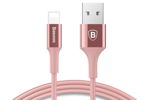 Baseus Shining kabel USB Lightning iPhone 2A 1m Różowy na Arena.pl