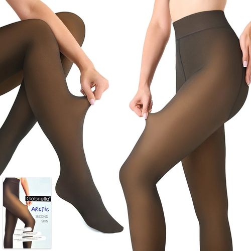 RAJSTOPY OCIEPLANE Gabriella Arctic Second Skin 500DEN wyszczuplające - 4/5 na Arena.pl