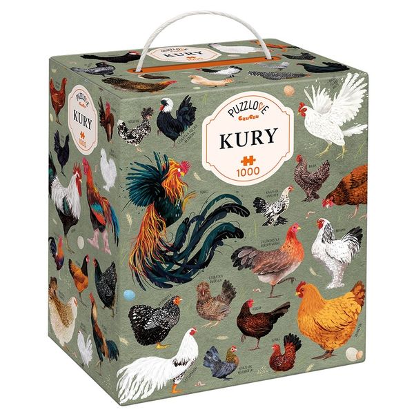 Puzzlove CzuCzu Kury puzzle 1000 elementów zdjęcie 5