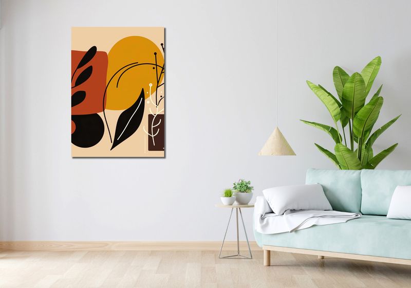 Obraz 70x100cm Ciepłe Kontury zdjęcie 2