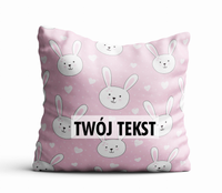 Poduszka DZIECIĘCA z Twoim napisem PD04 króliczki