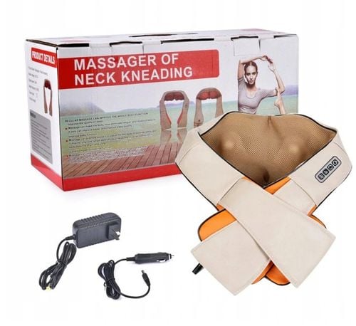 MASAŻER DO SZYI KARKU PLECÓW CIAŁA PODGRZEWANY PAS MASUJĄCY SHIATSU na Arena.pl