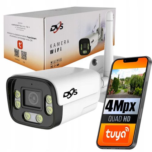 BEZPRZEWODOWA KAMERA WIFI ZEWNĘTRZNA 4Mpx TUBA APLIKACJA TUYA DVS TUBOWA na Arena.pl