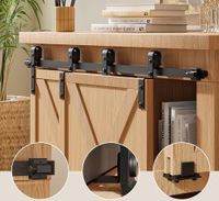 Zestaw do drzwi przesuwnych BONIKLUBA M00DJF 152,5cm podwójne bez frontów