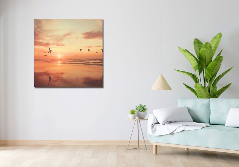 Obraz 90x90cm Spokojna Przystań zdjęcie 2