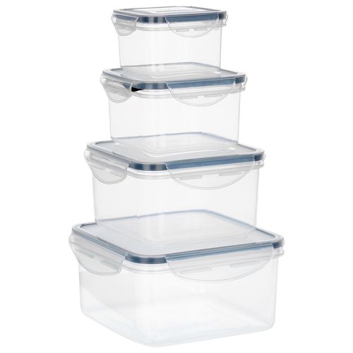 Pojemniki Kuchenne Hermetyczne na Żywność z Uszczelką Zestaw Pojemników x4 na Arena.pl