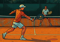 Opłatek na tort Tenis Ziemny Kort Tenisowy Gem Set Mecz 18 30 40 Format A4