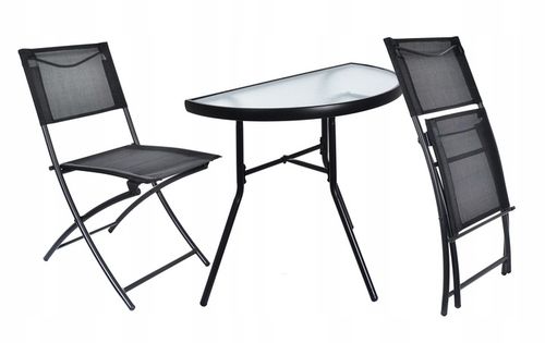 Meble na Balkon Ogród Taras Komplet STÓŁ 2 KRZESŁA na Arena.pl