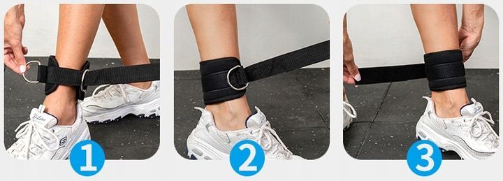 OPASKI TRENINGOWE NA KOSTKĘ KOSTKI SIŁOWNIĘ DO WYCIĄGU ATLASU ZESTAW 2 SZT zdjęcie 10