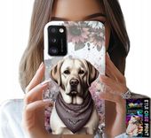 ETUI DO SAMSUNG GALAXY A41 - PIESEK PIESKI HUSKY PSIE WZORY + SZKŁO