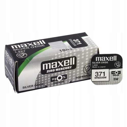 Bateria Srebrowa Maxell 371 SR920SW SR69 10szt. na Arena.pl