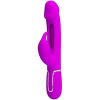 wibrator króliczek pretty love z językiem fioletowy usb