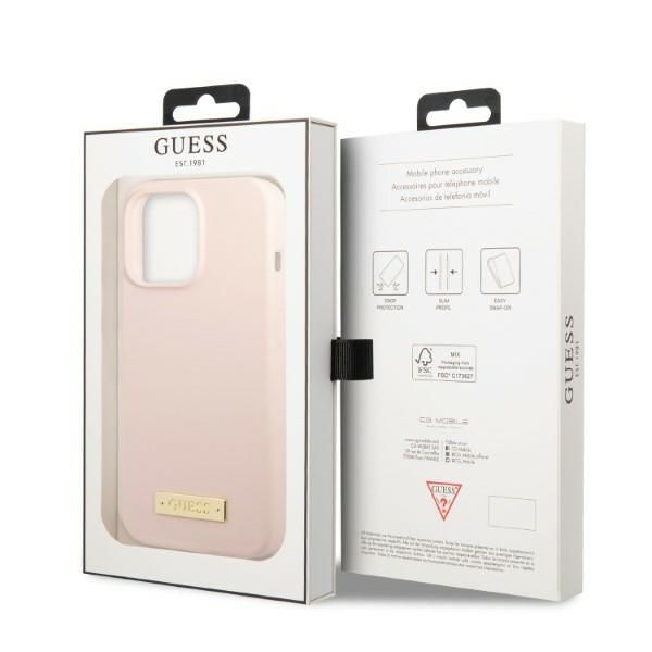 Etui Guess do iPhone 13 Pro Max, Różowy, MagSafe zdjęcie 8