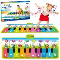 MATA MUZYCZNA DO TAŃCZENIA DLA DZIECI INTERAKTYWNA 130 cm PIANINKO NAGRYWA