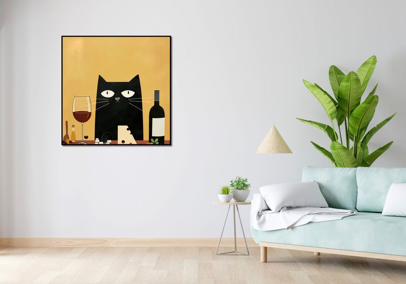 Plakat 90x90cm Gastronomiczna Uczta zdjęcie 4