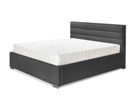 Łóżko tapicerowane CEZAR czarny 120x200