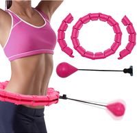 HULA HOP Z OBCIĄŻENIEM ODCHUDZAJĄCE KOŁO Z WYPUSTKAMI MASAŻER OBCIĄŻNIK