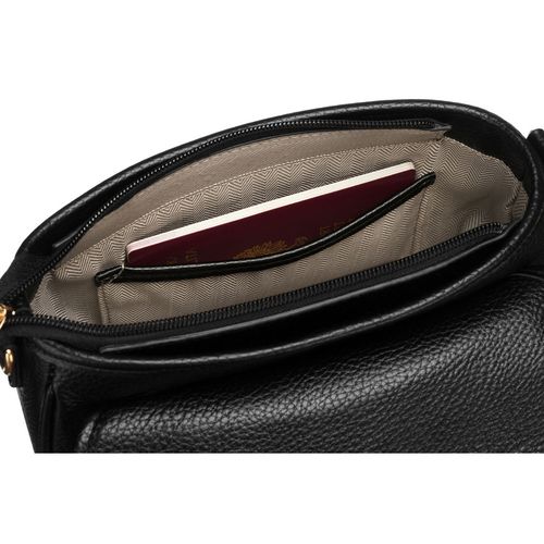 mała, czarna torebka damska na ramię ze skóry ekologicznej - peterson na Arena.pl