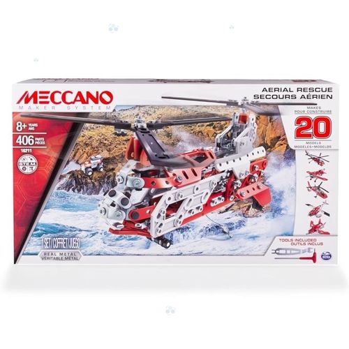 Meccano Core - MULTI zestaw 20 modeli - helikopter * na Arena.pl