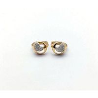 kolczyki ze stali chirurgicznej platerowane złotem kst1112