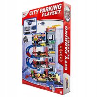 DUŻY PARKING GARAŻ WIELOPOZIOMOWY tor winda 4 autka SAMOCHODOWY z WINDĄ