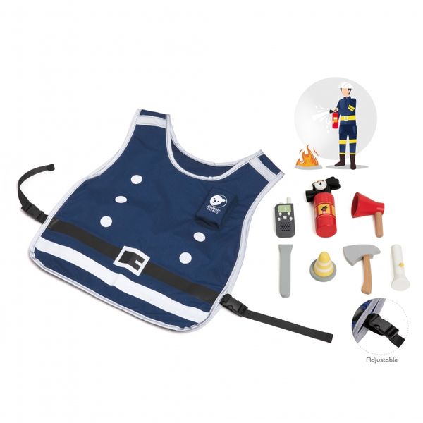 CLASSIC WORLD Little Firefighter Set Costume Tools 8 pcs. zdjęcie 8