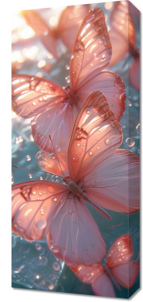 Obraz 30x70cm Świetliste Motyle zdjęcie 1