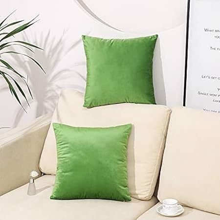 Poszewka 40x40cm Aksamit Zielona 2szt Dekoracyjna na Arena.pl