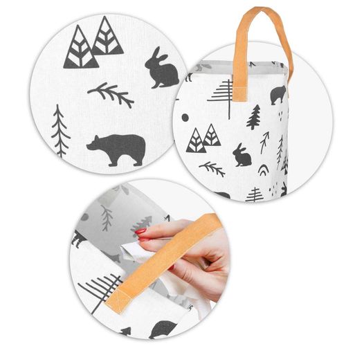 Kosz na zabawki Nukido - biały na Arena.pl