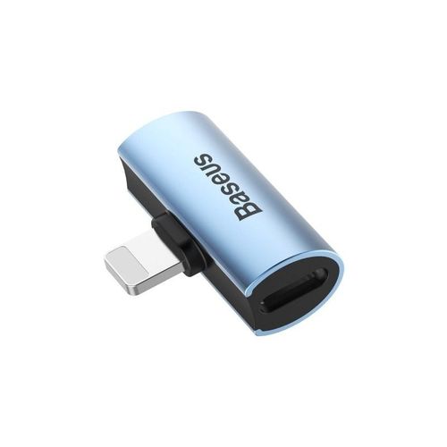 Adapter Audio Baseus L46 Lightning do 2x Lightning (niebieski) na Arena.pl