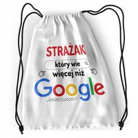 Plecak Dla Strażaka Sportowy Szkolny Worek Torba Z Nadrukiem Ze Zdjęciem