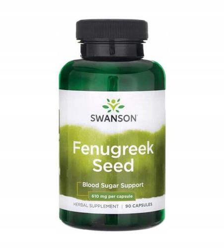 SWANSON Fenugreek Kozieradka 610mg 90 CHOLESTEROL testosteron na Arena.pl