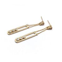 Kolczyki Ze Stali Chirurgicznej Platerowane Złotem Złote Kst983