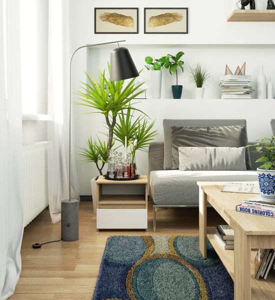 Szafka nocna CL1 40 cm 1 szuflada - dąb sonoma-biała zdjęcie 5