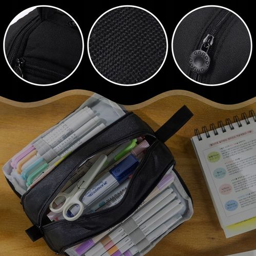 PIÓRNIK SZKOLNY TRZYKOMOROWY NA KREDKI MAZAKI PRZYBORY SASZETKA DO SZKOŁY na Arena.pl