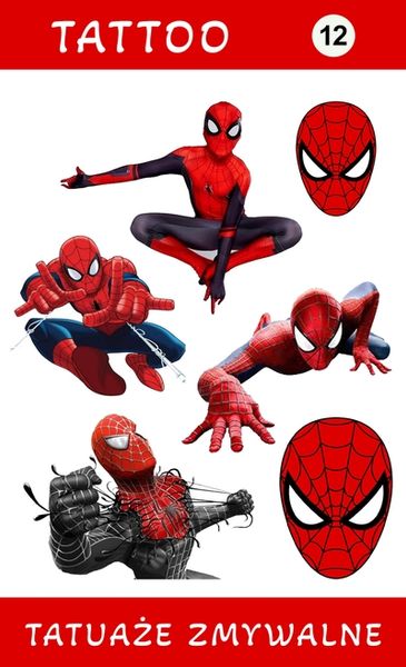 Tatuaże zmywalne Spiderman zdjęcie 1