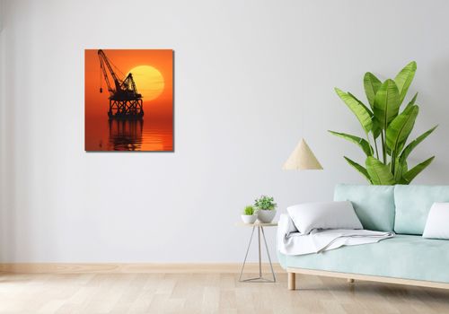Obraz 60x70cm Sylwetka Przemysłu na Arena.pl