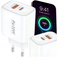 ŁADOWARKA SIECIOWA SZYBKA 30W Quick Charge USB PD USB-C UNIWERSALNA