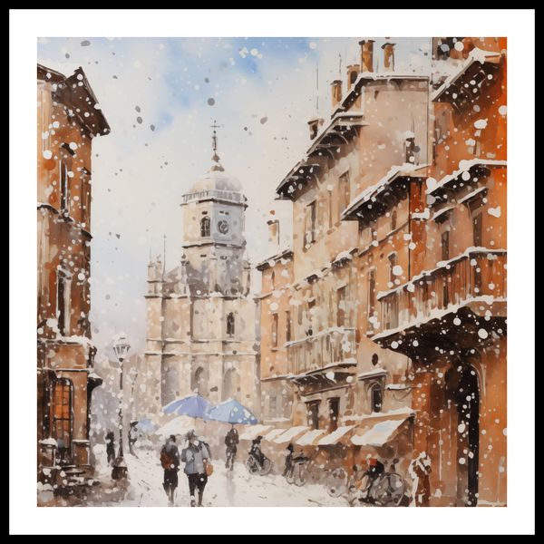 Plakat 50x50cm Urok Starych Miast zdjęcie 3