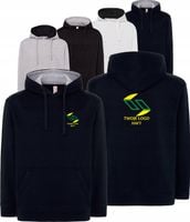 BLUZA męska z kontrastowym kapturem TWÓJ HAFT LOGO GRAFIKA firmowa 20 szt