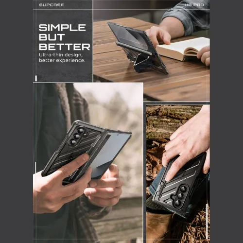 Etui Supcase Unicorn Beetle Pro na Samsung Galaxy Z Fold 7 - czarne na Arena.pl